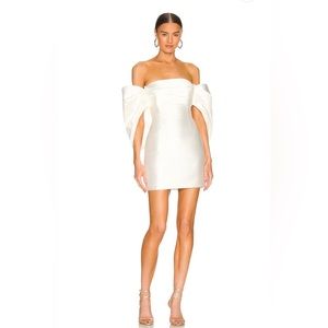 SOLACE London Revolve Elina Mini Dress in Cream Size 2